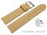 XL Quick release Watch strap soft leather grained vanilla 12mm 14mm 16mm 18mm 20mm 22mm