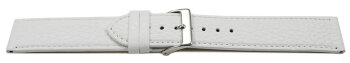 XL Quick release Watch strap soft leather grained white...