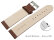 XXL Quick release Watch strap soft leather grained dark brown 14mm 16mm 18mm 20mm 22mm 24mm