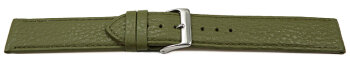 XS Quick Release Watch strap soft leather grained olive...
