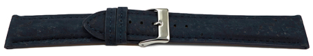 Quick Release Dark Blue Vegan Cork Lightly padded Watch Strap 14mm 16mm 18mm 20mm 22mm