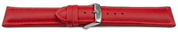 Red Vegan Grain Watch Strap padded 18mm 20mm 22mm 24mm