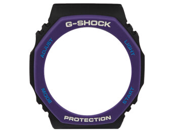 Genuine Casio Replacement Purple and Black Resin Bezel...