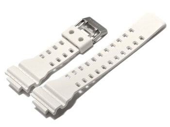 Shiny White Resin Watch strap Casio GW-8900A, GR-8900A, GA-100A, G-8900A