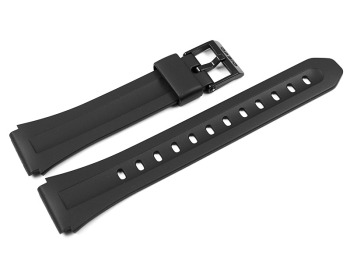 Genuine Casio Black Resin Watch Strap for F-201WA F-201W F-201WAM