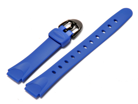 Watch strap Casio for LW-200, rubber, blue