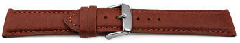 Watch strap very soft leather padded retro look Rust 14mm...