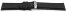 Watch strap very soft leather padded retro look Slate 18mm Steel