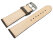 Watch strap very soft leather padded retro look stone 18mm Steel