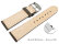 Quick Release Watch Strap very soft leather padded retro look stone 14mm - 24mm
