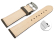 Quick Release Watch Strap very soft leather padded retro look stone 14mm - 24mm