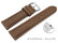Quick Release Watch Strap very soft leather padded retro look Tobacco 14mm - 24mm