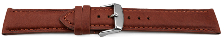 Quick Release Watch Strap very soft leather padded retro look Rust 14mm - 24mm