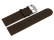 Watch band hydrophobized leather Waterproof dark brown