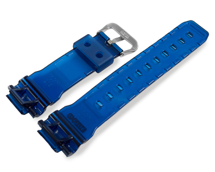 Genuine Casio G-Lide Transparent Blue Resin Watch Band GLX-5600C-2