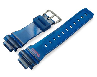 Genuine Casio G-Lide Transparent Blue Resin Watch Band...