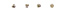 Casio set of 4 gold coloured Bezel Screws for MRG-B5000B-1 MRG-B5000R-1