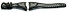 Watch strap Casio f. STR-800-1V, rubber, black/grey