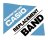 Watch strap Casio f. BG-190V-2AV,Textile/Leather,dark blue/light blue