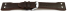 Watch strap - Genuine leather - Vintage look - dark brown