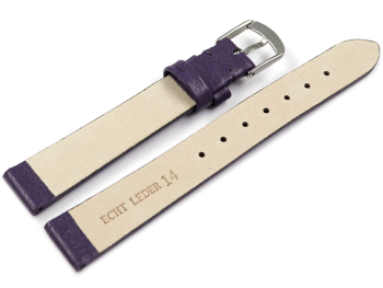 Watch strap - genuine leather - Business - purple