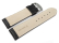 Watch strap - genuine leather - grain - black - 26, 28 mm