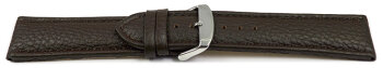 Watch strap - genuine leather - grain - black - 26, 28 mm