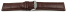 Watch strap - genuine leather - croco print - dark brown - 26, 28 mm