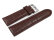 Watch strap - genuine leather - croco print - dark brown - 26, 28 mm