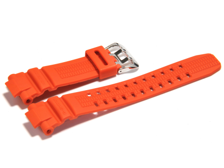 Watch strap Casio for GW-3000M-4AJF, rubber, orange