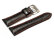 Festina - Watch band for F16235 /  F16234 - Black leather, orange / red stitching