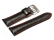 Festina - Watch band for F16235 /  F16234 - Black leather, orange / red stitching