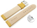 Quick release Watch Strap grained leather yellow 18mm 20mm 22mm 24mm 26mm 28mm
