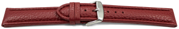 Quick release Watch Strap grained leather bordeaux 18mm 20mm 22mm 24mm 26mm 28mm