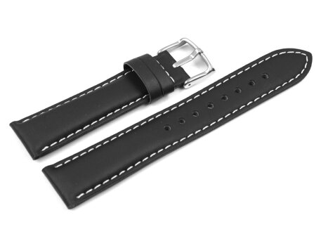 Watch strap Casio for EF-503L-1AV, Leather, black