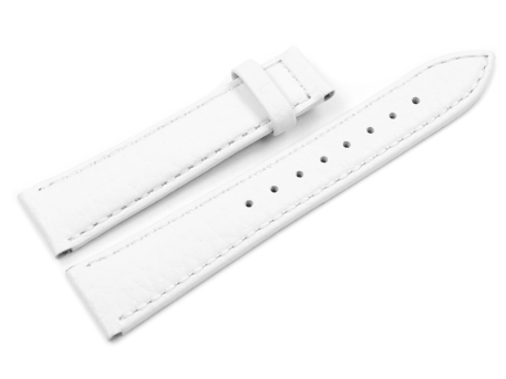 white leather watch strap