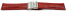 Quick change Watch Strap Deployment clasp leather Croco stamp red 18mm 20mm 22mm 24mm 26mm