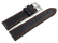 Black leather Lotus watch band for 15415, orange stitching