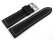 Watch strap Festina for F16183, Black Rubber/Leather, White Stiching