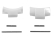 Genuine Festina White Ceramic END LINKS for Watch Link Bracelets F16633 F16634