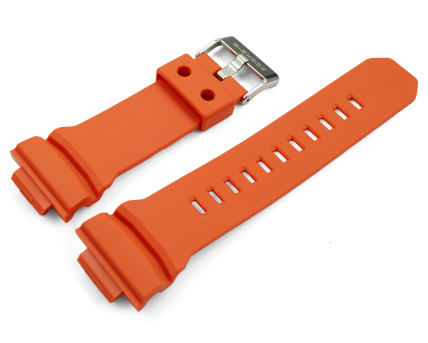 Genuine Casio Orange-Red Bio-Based Resin Watch Band GD-010-4