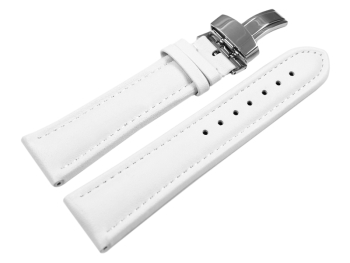 Deployment buckle - Watch band - Smooth- white - XXL