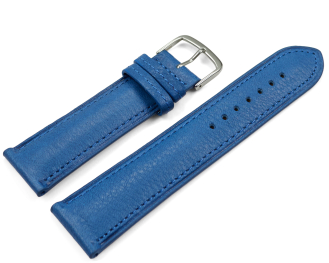 Watch strap blue vegetable tanned leather lightly padded...