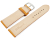 Watch strap orange vegetable tanned leather lightly padded 12mm - 22mm