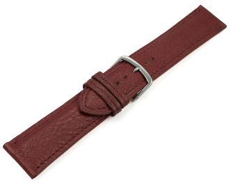 XS Watch strap bordeaux vegetable tanned leather lightly padded 12mm - 22mm