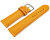 Watch strap orange vegetable tanned leather lightly padded 18mm Steel