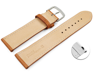 Quick release Watch strap light brown vegetable tanned...
