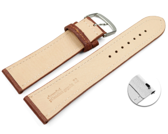 Quick release Watch strap Chestnut vegetable tanned...