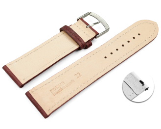 Quick release Watch strap Bordeaux vegetable tanned...