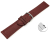 Quick release Watch strap Bordeaux vegetable tanned leather lightly padded 12mm - 22mm